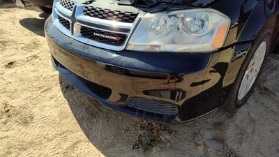 2011-2014 Dodge Avenger Front Bumper Cover Assembly Oem Black Px8 68081991ab - Image 1 of 4