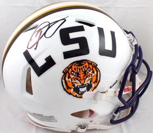 Odell Beckham Jr. Signed LSU F/S White Speed Authentic Helmet-Beckett W Hologram - Picture 1 of 7