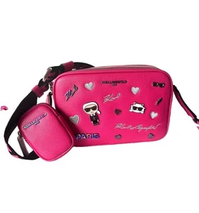 KARL LAGERFELD MAYBELLE BORSA A TRACOLLA/FOTOCAMERA, FUCSIA - Foto 1 di 5