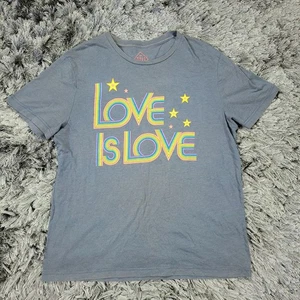 Camisa Bien Usada Para Hombres XL Gris Love Is Love Rainbow Pride Gráfico Camiseta LGBT - Imagen 1 de 12