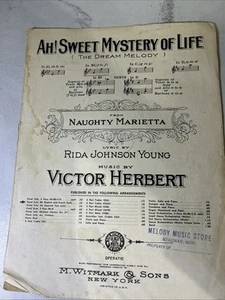 Ah! Partituras Sweet Mystery of Life - de Victor Herbert - 1944 - Imagen 1 de 4