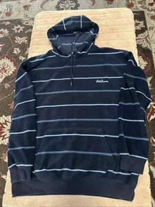 Volcom Men’s Blue Striped Hoodie Large - Picture 1 of 5