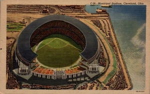 POSTKARTE STADION CLEVELAND OHIO - Bild 1 von 2