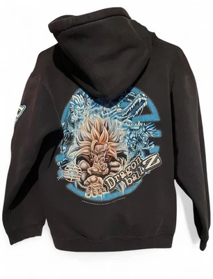 Sudadera con Capucha Vintage Dragon Ball Z Juvenil Mediana Y2K Azul Marino Pullover Foto 1 de 4