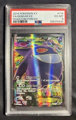 Gengar EX 114/119 XY PSA 6 - Phantom Forces Full Art - Image 1 of 2