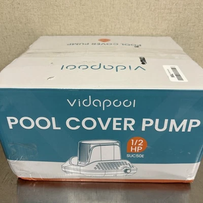 Vidapool Pool Cover Pump Automatic On Off 1/2 HP Submersible Water Pump 25'  - image 1 of 4