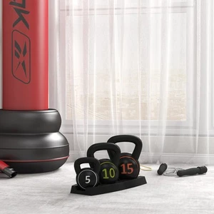 SPORTNOW Kettlebell 3er Set, 2,2kg, 4,5kg, 6,8kg Kugelhantel, für Gymnastik - Bild 1 von 10