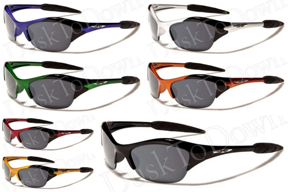 Nuevas gafas de sol deportivas de plástico para niños X-loop béisbol pesca 100 % gris UV humo 4-10 Foto 1 de 1