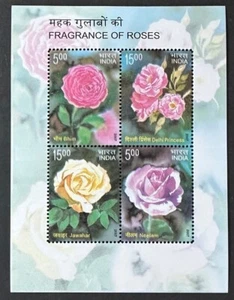 INDIA 2183 Lovely Mint NEVER Hinged Sheet of 4 ROSES - Picture 1 of 1