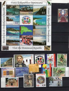 DOMINICAN REPUBLIC, YEAR 2010, TOTAL OF 14 ISSUES, COMPLETE YEAR, MNH, VF - Picture 1 of 1