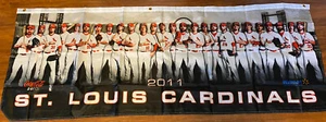 2011 St. Louis Cardinals Coca Cola walmart Team Banner World Series Champions - Picture 1 of 7