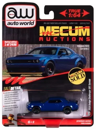 auto world Mecum Auctions 2018 Dodge Challenger SRT Demon by RACEFACE-Modelcars - Bild 1 von 1