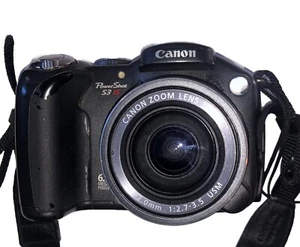 Canon. PowerShot S3 IS Digital Camera 6 MP 12x Zoom Lens Tested Works! - Picture 1 of 12