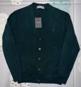 Pringle Mens Wool Merino Wool Cardigan Green Small (S) BNWT RRP £325 - Picture 1 of 7