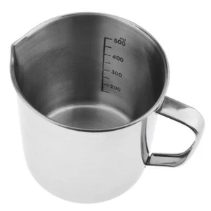 500ml/1000ml Stainless Steel Large Measuring Cup Jug Beaker with - Picture 1 of 12