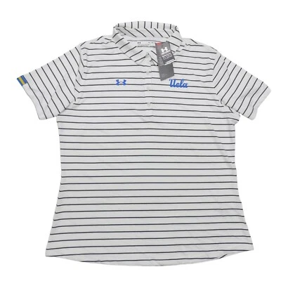 Camiseta polo para mujer UCLA Under Armour XL HeatGear manga corta calce suelto top golf Foto 1 de 4