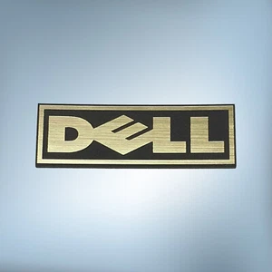 DELL 40x13mm Odznaka Brushed Emblemat Logo Naklejka Naklejka Plate Naklejka Naklejka 2 - Zdjęcie 1 z 2
