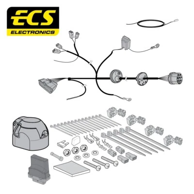 ECS 7 Pin Car Towbar Electrics Wiring Kit For Fiat Ducato Van 2014-2021 - Image 1 of 4