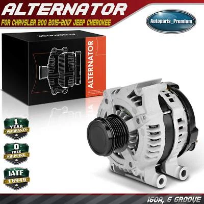 Alternador para Jeep Cherokee 2014-2022 V6 3,2 L Chrysler 200 2015-2017 V6 3,6 L Foto 1 de 4