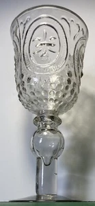 Very Large Goblet Renaissance by ZRIKE Fleur De Lis 23.5cm Hobnail - Picture 1 of 12