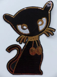 XL Patch Auswahl Pailletten Bügelbild Flicken Nähen Basteln Farbwechsel DIY - Bild 1 von 8