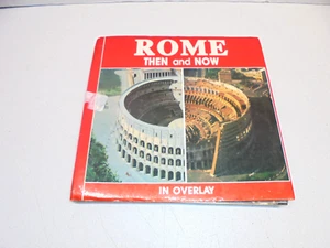 Rome Then and Now in Overlay Book - Giuseppe Gangi Spiral Bound Book 1985 - Picture 1 of 7