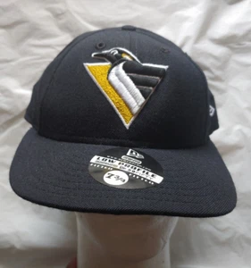 BNWT Vintage Pittsburgh Penguins Low Profile Fitted New Era Hat - Size 7 3/4 - Picture 1 of 7