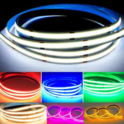 5/10/20M LED COB Streifen Warmweiß Kaltweiß RGB Stripe keine Lichtpunkt Leiste  - Bild 1 von 4