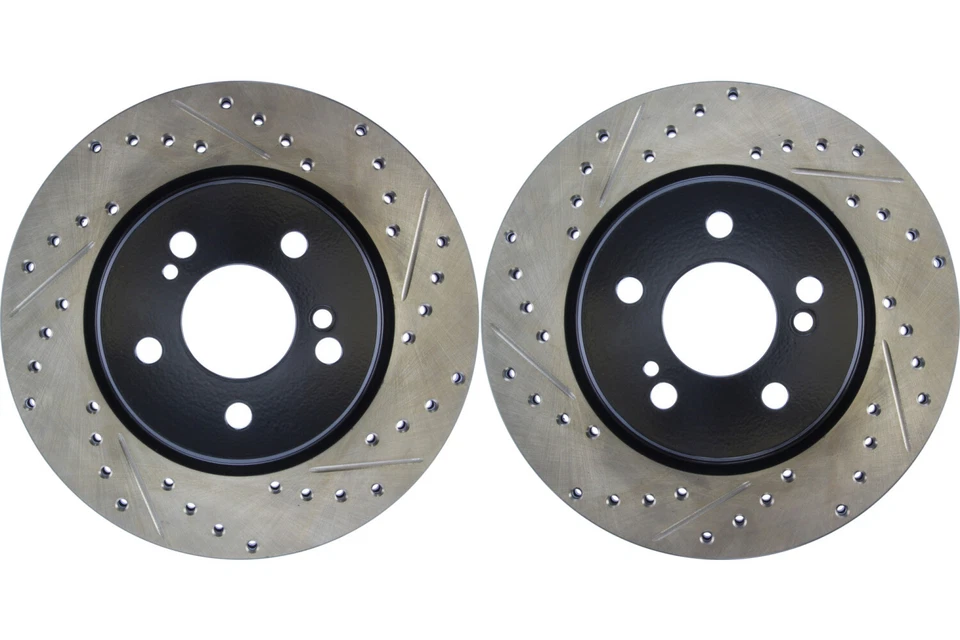 Par de rotores de freno de disco Stoptech trasero para Mercedes-Benz SL500 1996-2002 (45784) Foto 1 de 4