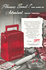  Admiral Petote Portable AC DC Radio Ebony $19.95 Vintage Print Ad 