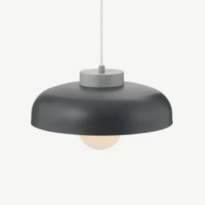MADE.com Arka Pendelleuchte moderne Deckenlampe - anthrazitgrau Metall UVP 85£ - Bild 1 von 8