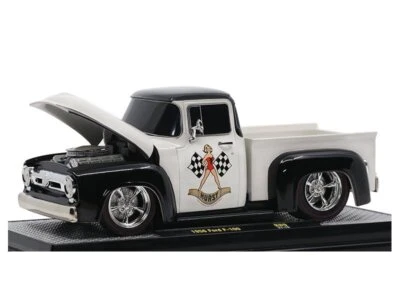 FORD F-100 Pick up - HURST - 1956 - black / white - M2 Machines 1:24 - Bild 1 von 4