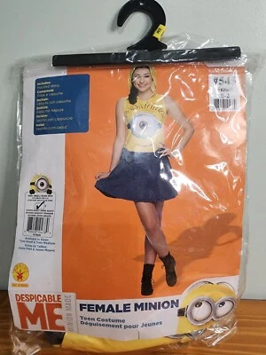 Mujer Minion Despicable Me Adolescente Vestido con Capucha Halloween Disfraz Pequeño 0-2-Rápido  Foto 1 de 4