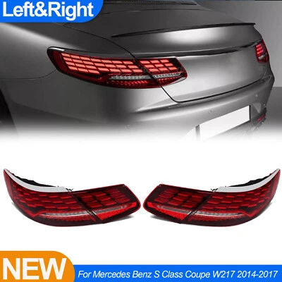 LED Tail Lights Assembly For Mercedes Benz S Class Coupe W217 2014-2017 Upgrade Foto 1 de 4
