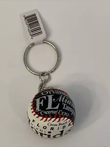 Florida Souvenir Baseball Schlüsselanhänger - rot weiß und blau - Bild 1 von 12