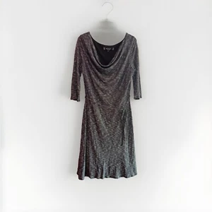 Principles By Ben De Lisi Black & White Jersey Scoop Neck Dress Size 12 Summer - Picture 1 of 13