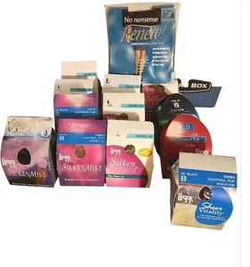 Paket 12 Leggs Gr. B Strümpfe Strumpfhosen Silken Mist Sheer Vitality No Nonsense  - Bild 1 von 11