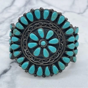 Sterling Silver Petit Point Women's Bracelet NEEDS REPAIR Southwestern - Picture 1 of 12