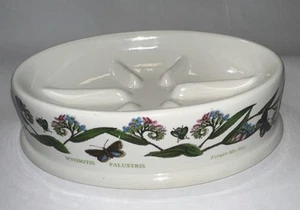 Portmeirion Botanischer Garten Oval Seifenschale Schmetterling Vergissmeinnicht Made N England - Bild 1 von 4