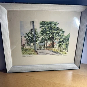 Litografía acuarela Vinrage "Ir a la iglesia" por William MCK Spier 14 X 12 - Imagen 1 de 21