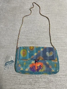 Kantha Pouch Purse Hand Crafted Colorful - Picture 1 of 9