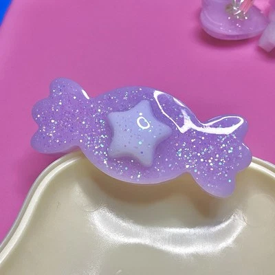 Anillo Estrella Brillante Caramelo Púrpura Kawaii, Moda J, Fairy Kei, Cutecore, Pastel Foto 1 de 4