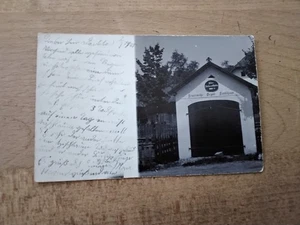 Feuerwehr-Depot in Finklham - Fotokarte von 1907 - Bild 1 von 2