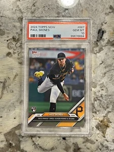 2024 Topps Now Paul Skenes RC #667 Rookie K's Record Pirates PSA 10 - Bild 1 von 2