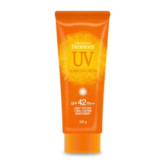 Premium Deoproce UV Sun Block Cream SPF42 PA++ 100g - LIVRAISON GRATUITE