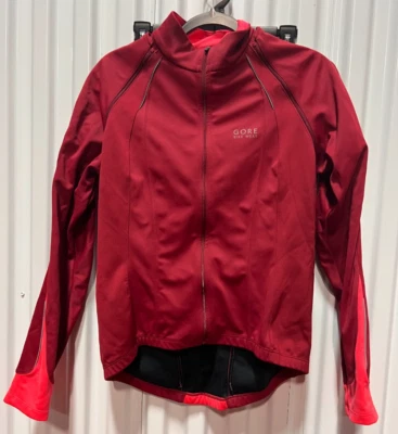 Chaqueta Windstopper XL para mujer GORE BIKE WEAR carcasa blanda - roja convertible de ciclismo Foto 1 de 4