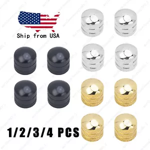 1-4 Stck. Kuppel Metall Gitarre 6 mm Schaft Lautstärke Ton Regler für Fender SQ Tele Strat - Bild 1 von 17