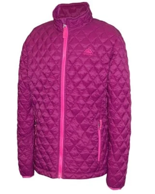 Snozu Girls' Glacier Shield Quilted Jacket Dark Berry/Fuchsia - Image 1 of 2