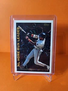 1995 Topps NL League Leader Insert Card #LL8 Barry Bonds San Francisco Giants  - Picture 1 of 3