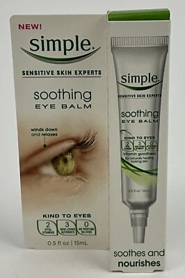 Simple Soothing Eye Balm For Sensitive Eyes 0.5 Oz New In Box - Image 1 of 4